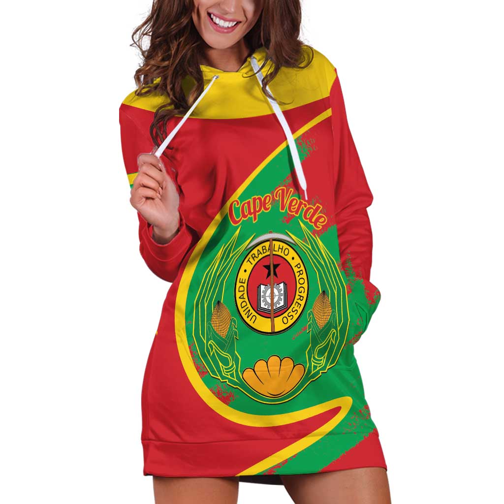 Cape Verde 1975-1992 Hoodie Dress Coat Of Arms Grunge Style
