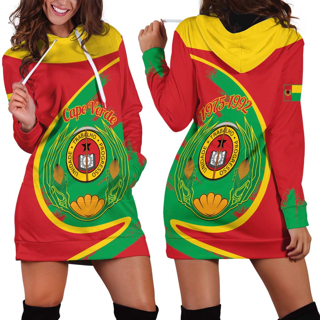 Cape Verde 1975-1992 Hoodie Dress Coat Of Arms Grunge Style