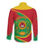 Cape Verde 1975-1992 Long Sleeve Button Shirt Coat Of Arms Grunge Style