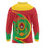 Cape Verde 1975-1992 Long Sleeve Polo Shirt Coat Of Arms Grunge Style