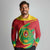 Cape Verde 1975-1992 Long Sleeve Polo Shirt Coat Of Arms Grunge Style
