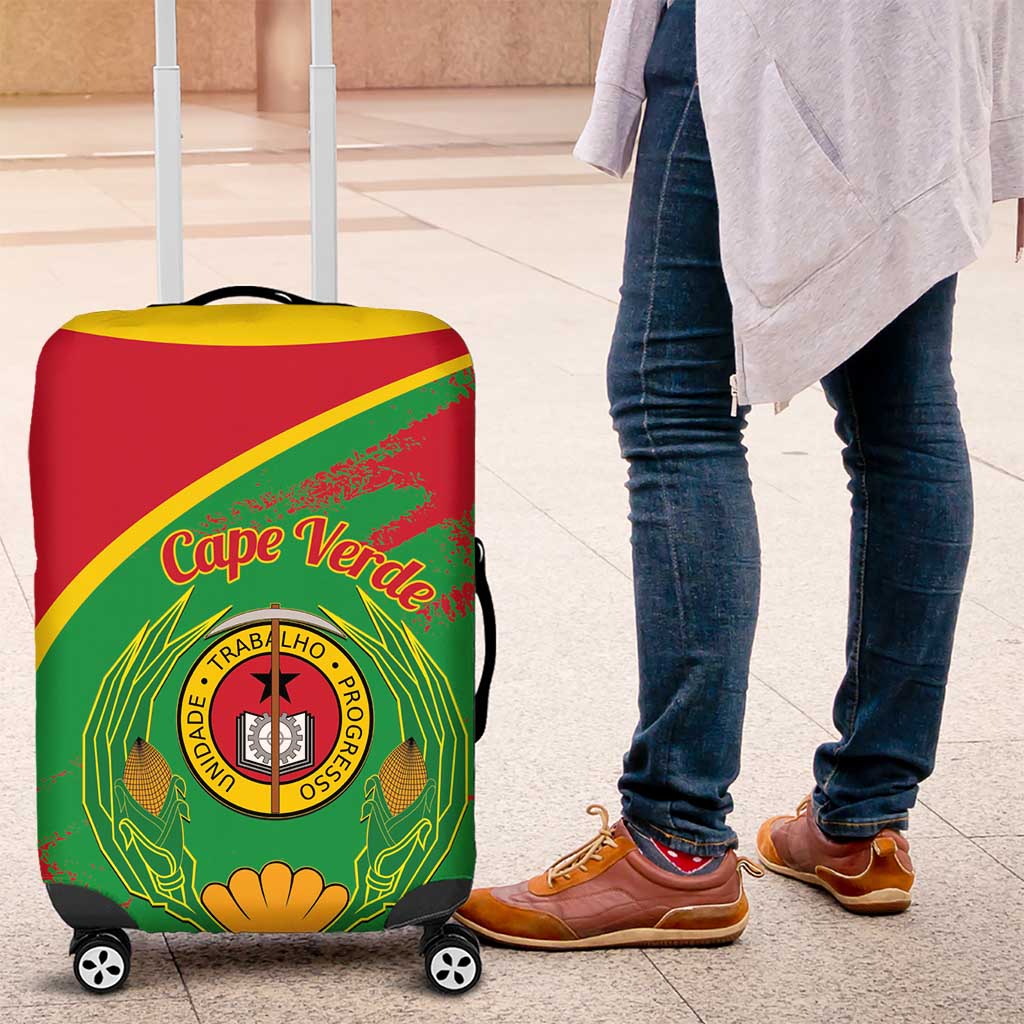 Cape Verde 1975-1992 Luggage Cover Coat Of Arms Grunge Style