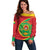 Cape Verde 1975-1992 Off Shoulder Sweater Coat Of Arms Grunge Style
