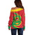 Cape Verde 1975-1992 Off Shoulder Sweater Coat Of Arms Grunge Style