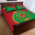 Cape Verde 1975-1992 Quilt Bed Set Coat Of Arms Grunge Style
