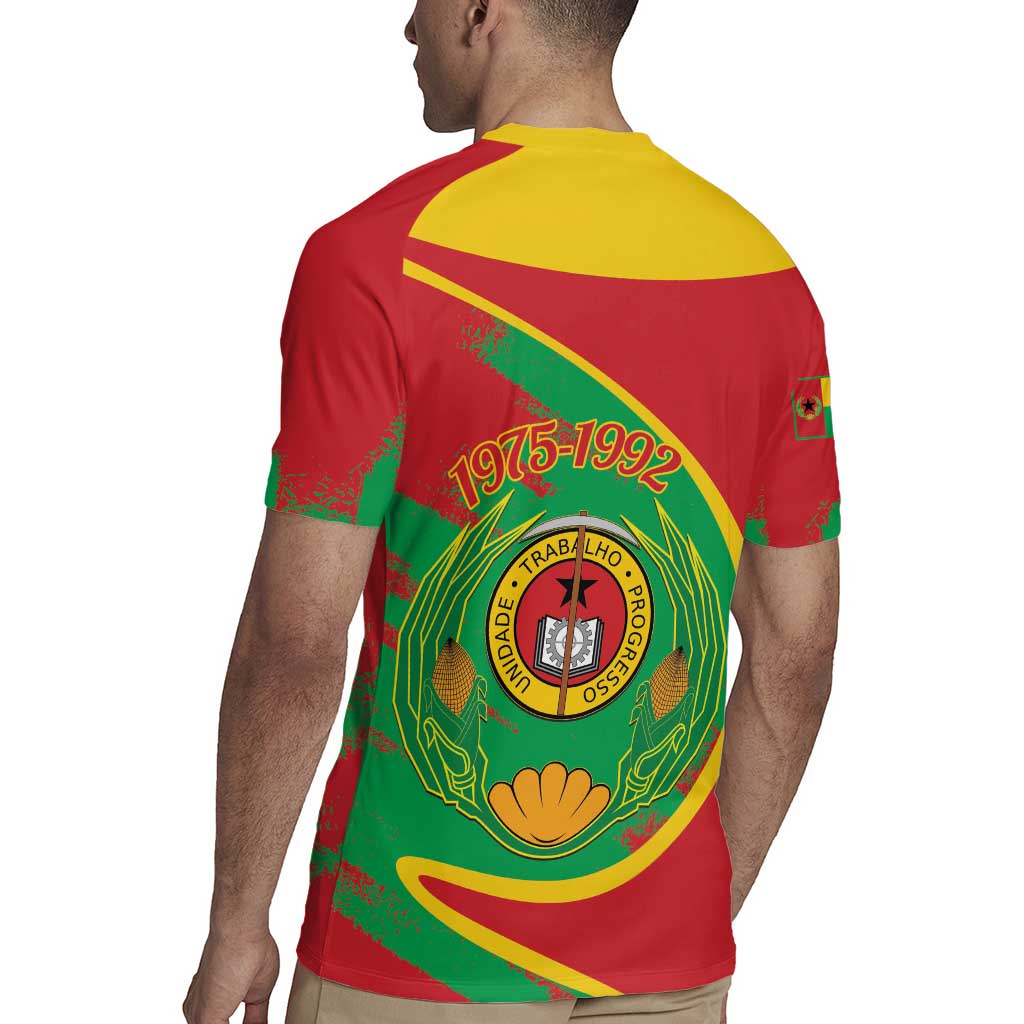 Cape Verde 1975-1992 Rugby Jersey Coat Of Arms Grunge Style