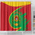 Cape Verde 1975-1992 Shower Curtain Coat Of Arms Grunge Style