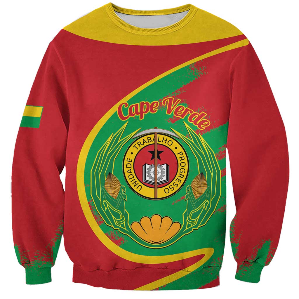Cape Verde 1975-1992 Sweatshirt Coat Of Arms Grunge Style