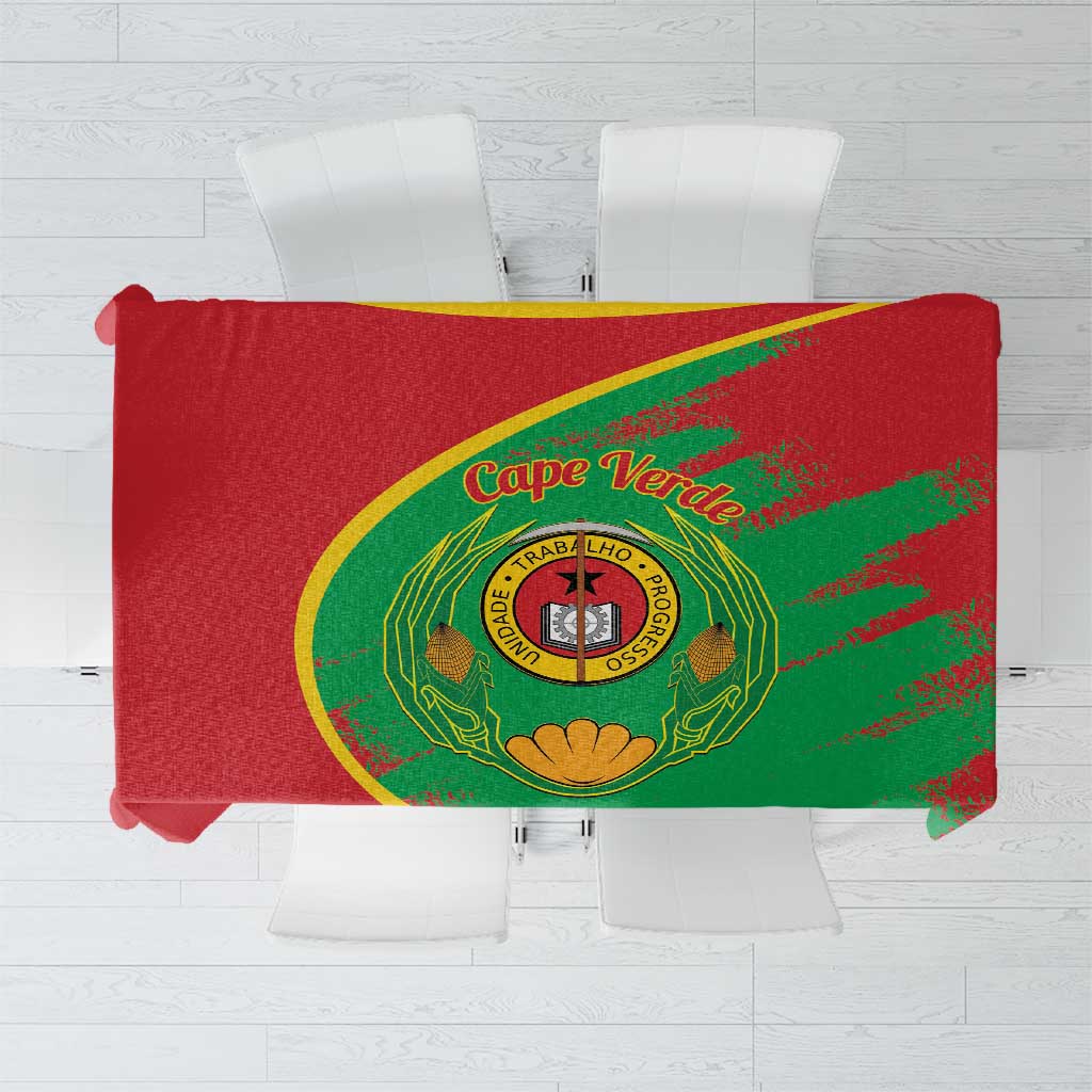 Cape Verde 1975-1992 Tablecloth Coat Of Arms Grunge Style