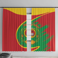 Cape Verde 1975-1992 Window Curtain Coat Of Arms Grunge Style