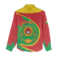 Cape Verde 1975-1992 Women Casual Shirt Coat Of Arms Grunge Style