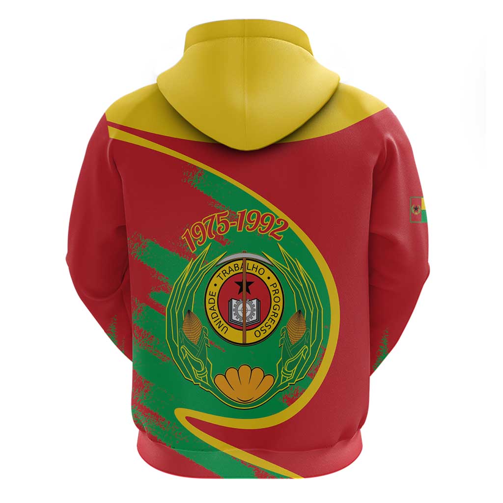 Cape Verde 1975-1992 Zip Hoodie Coat Of Arms Grunge Style