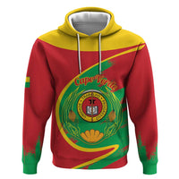 Cape Verde 1975-1992 Zip Hoodie Coat Of Arms Grunge Style