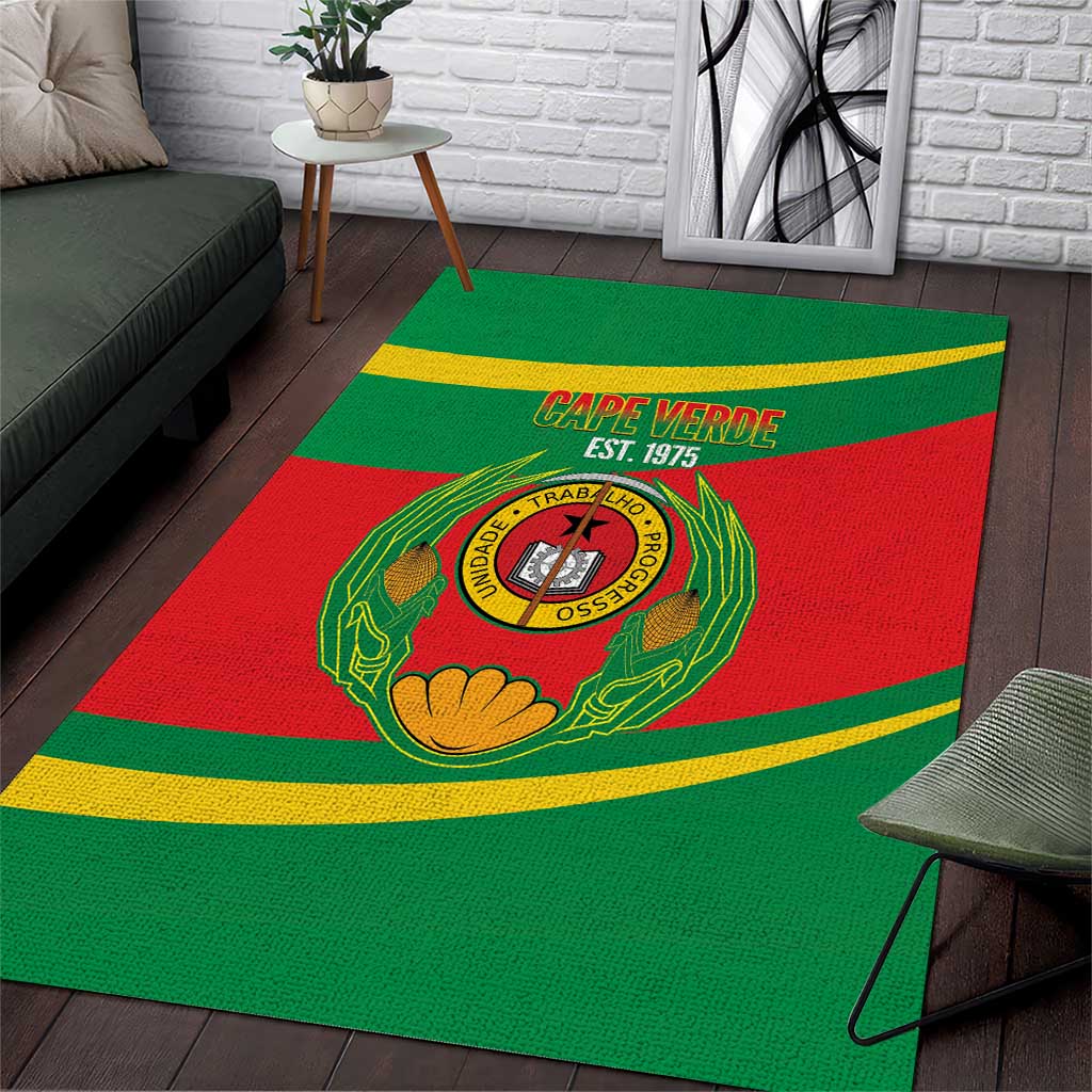 Cape Verde 1975-1992 Area Rug Unidade Trabalho Progresso
