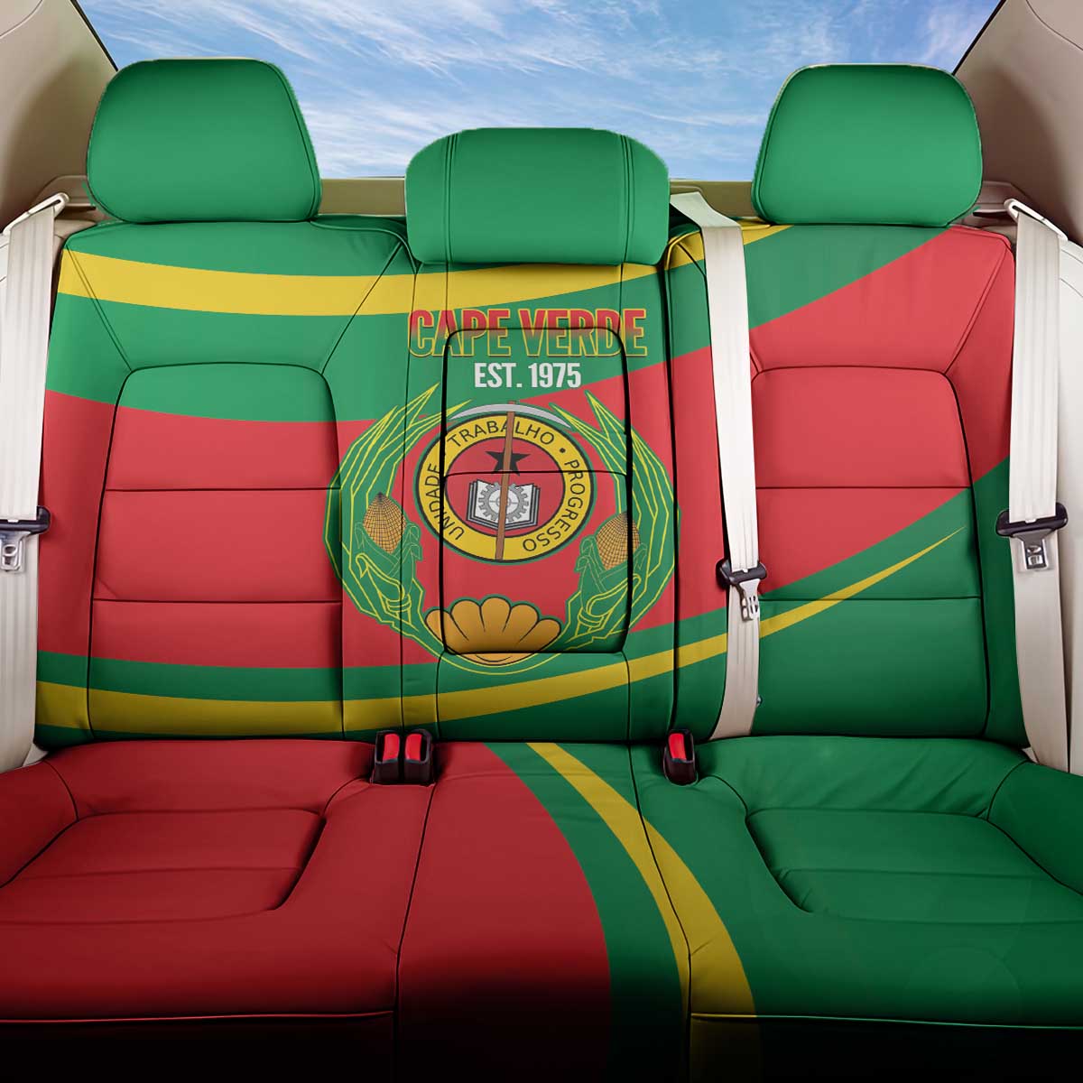 Cape Verde 1975-1992 Back Car Seat Cover Unidade Trabalho Progresso