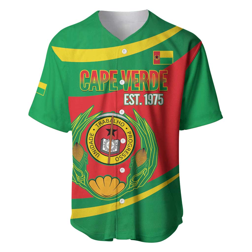 Cape Verde 1975-1992 Baseball Jersey Unidade Trabalho Progresso