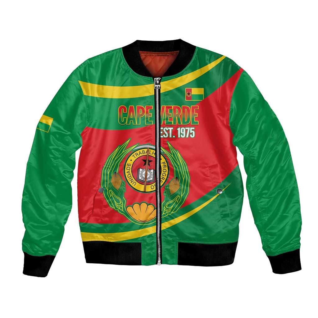 Cape Verde 1975-1992 Bomber Jacket Unidade Trabalho Progresso