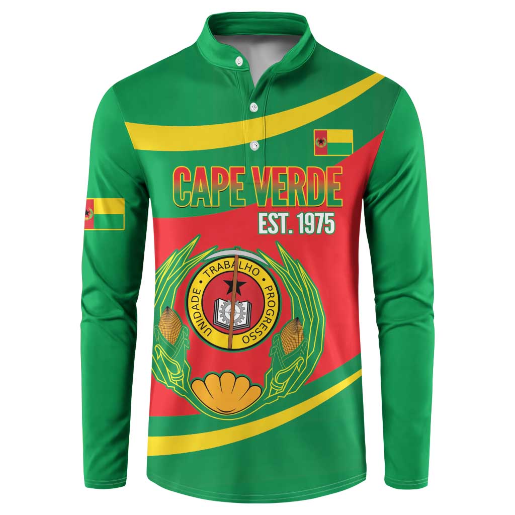 Cape Verde 1975-1992 Button Sweatshirt Unidade Trabalho Progresso