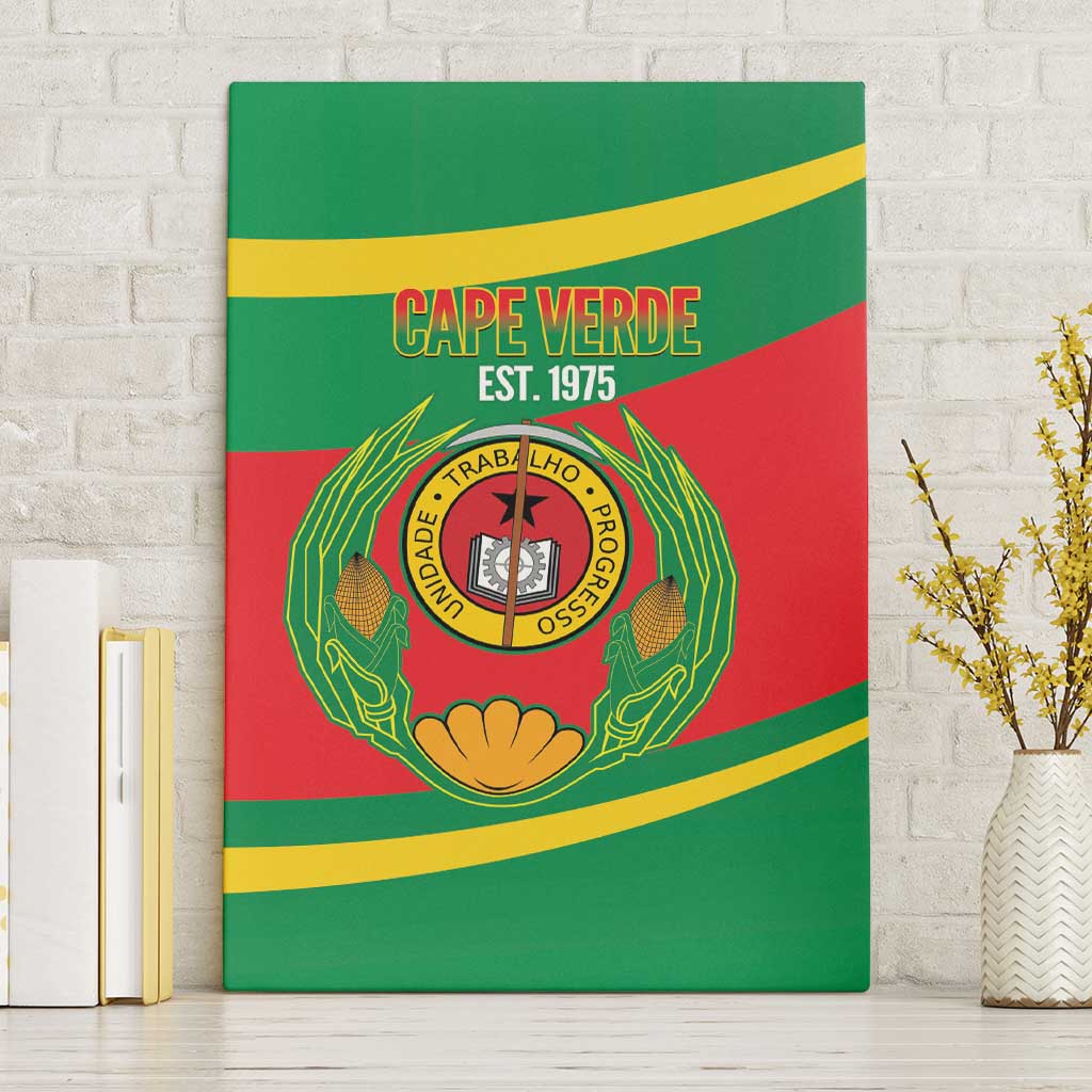 Cape Verde 1975-1992 Canvas Wall Art Unidade Trabalho Progresso