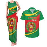 Cape Verde 1975-1992 Couples Matching Tank Maxi Dress and Hawaiian Shirt Unidade Trabalho Progresso