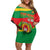 Cape Verde 1975-1992 Family Matching Off Shoulder Short Dress and Hawaiian Shirt Unidade Trabalho Progresso