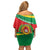 Cape Verde 1975-1992 Family Matching Off Shoulder Short Dress and Hawaiian Shirt Unidade Trabalho Progresso