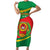 Cape Verde 1975-1992 Family Matching Short Sleeve Bodycon Dress and Hawaiian Shirt Unidade Trabalho Progresso