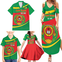 Cape Verde 1975-1992 Family Matching Summer Maxi Dress and Hawaiian Shirt Unidade Trabalho Progresso