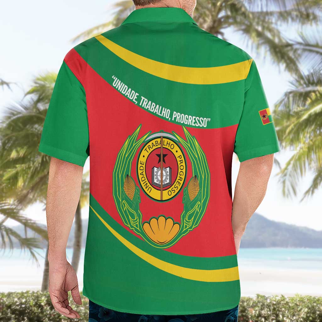 Cape Verde 1975-1992 Hawaiian Shirt Unidade Trabalho Progresso