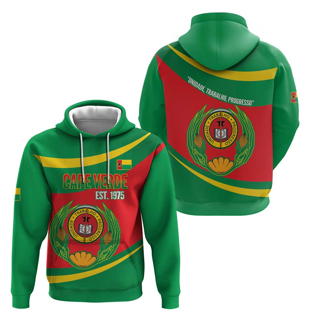 Cape Verde 1975-1992 Hoodie Unidade Trabalho Progresso