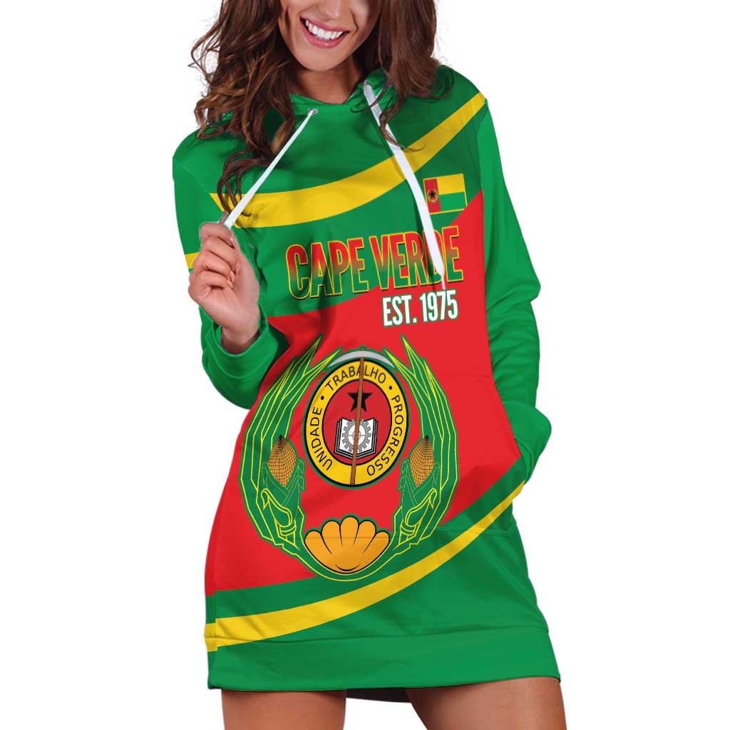 Cape Verde 1975-1992 Hoodie Dress Unidade Trabalho Progresso
