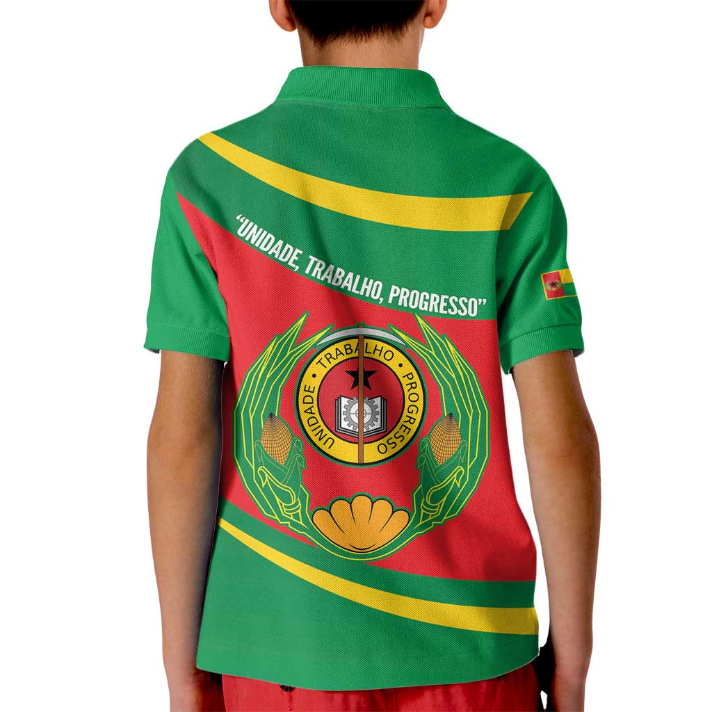 Cape Verde 1975-1992 Kid Polo Shirt Unidade Trabalho Progresso
