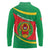 Cape Verde 1975-1992 Long Sleeve Polo Shirt Unidade Trabalho Progresso