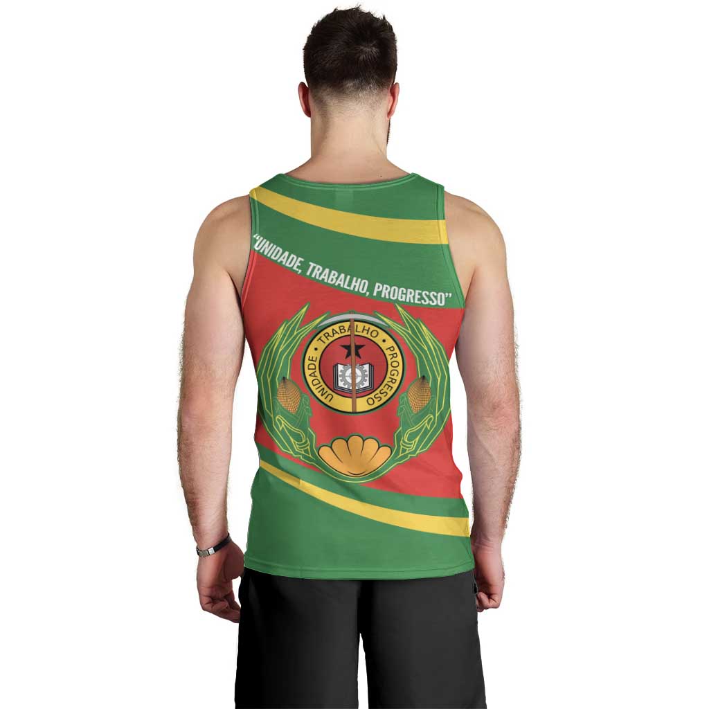 Cape Verde 1975-1992 Men Tank Top Unidade Trabalho Progresso