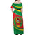 Cape Verde 1975-1992 Off Shoulder Maxi Dress Unidade Trabalho Progresso