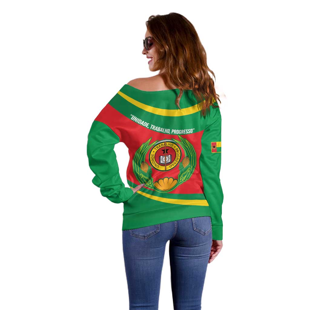 Cape Verde 1975-1992 Off Shoulder Sweater Unidade Trabalho Progresso
