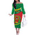 Cape Verde 1975-1992 Off The Shoulder Long Sleeve Dress Unidade Trabalho Progresso