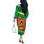 Cape Verde 1975-1992 Off The Shoulder Long Sleeve Dress Unidade Trabalho Progresso