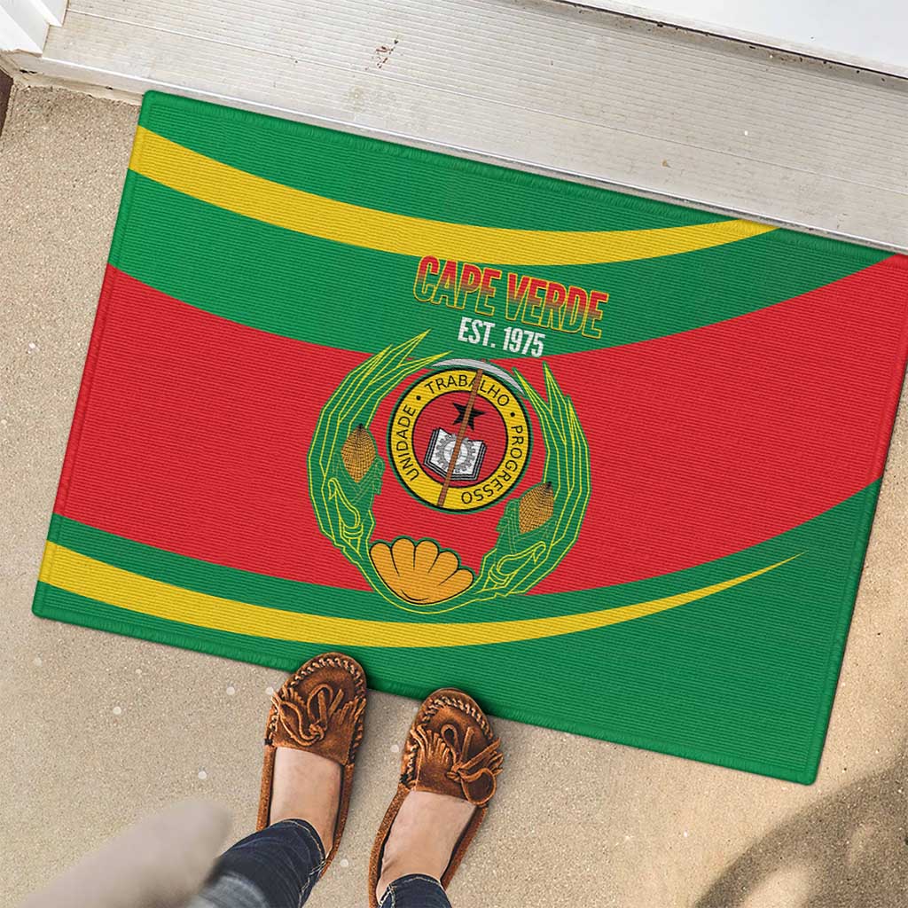 Cape Verde 1975-1992 Rubber Doormat Unidade Trabalho Progresso