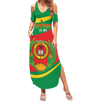 Cape Verde 1975-1992 Summer Maxi Dress Unidade Trabalho Progresso