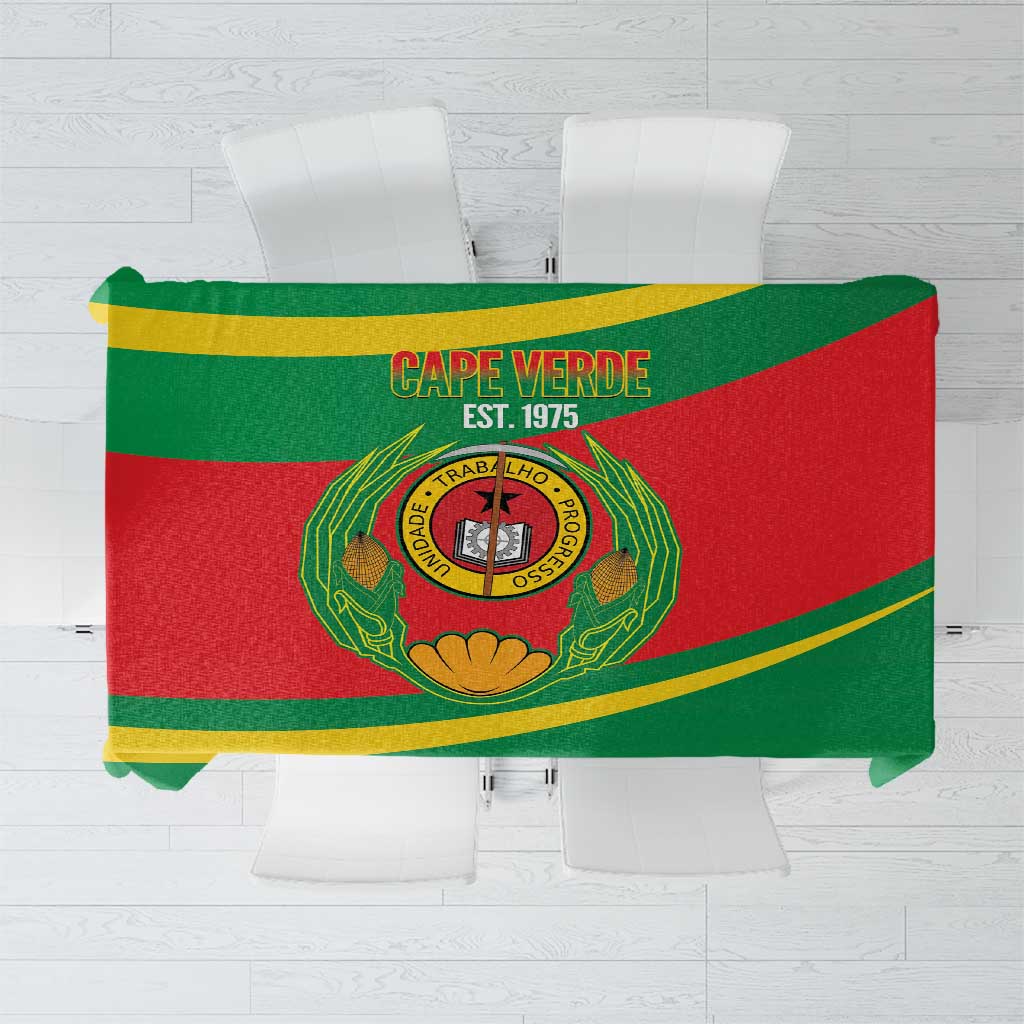 Cape Verde 1975-1992 Tablecloth Unidade Trabalho Progresso