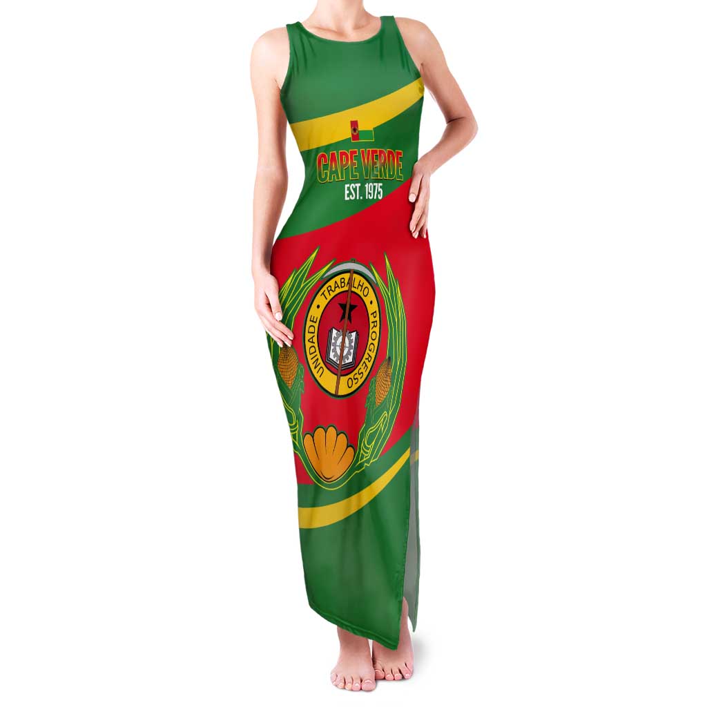 Cape Verde 1975-1992 Tank Maxi Dress Unidade Trabalho Progresso