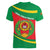 Cape Verde 1975-1992 Women V-Neck T-Shirt Unidade Trabalho Progresso