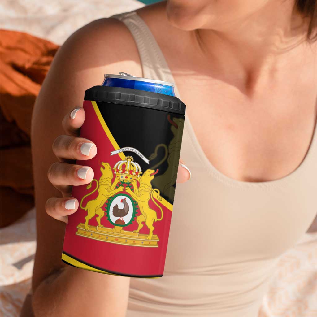 First Empire Of Haiti 1804-1806 4 in 1 Can Cooler Tumbler Jean-Jacques Dessalines Liberte ou la Mort!