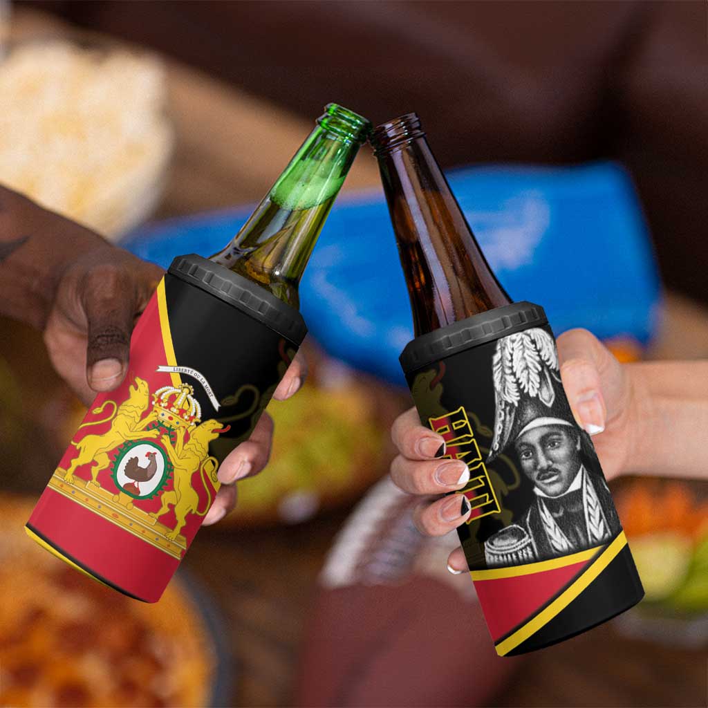 First Empire Of Haiti 1804-1806 4 in 1 Can Cooler Tumbler Jean-Jacques Dessalines Liberte ou la Mort!