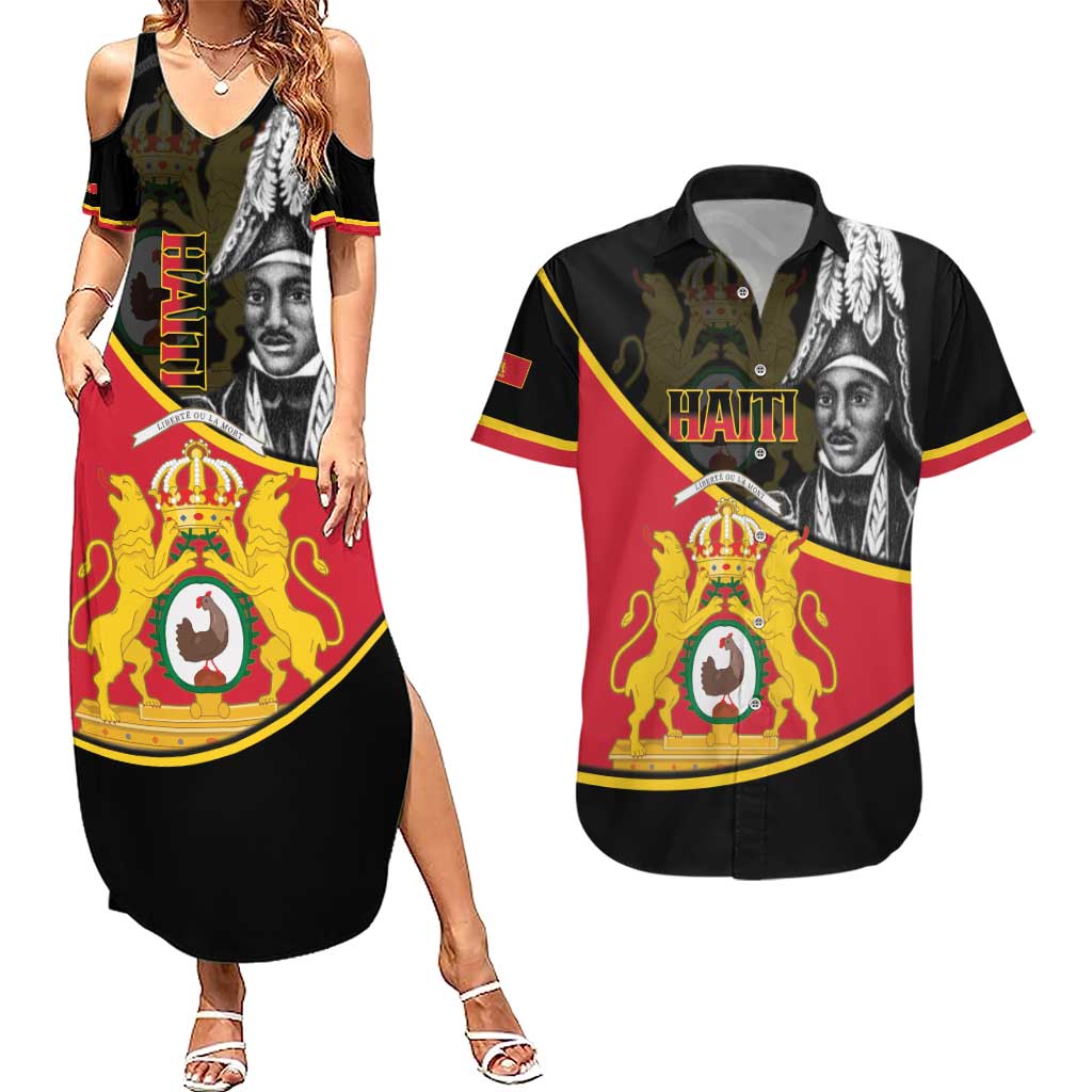 First Empire Of Haiti 1804-1806 Couples Matching Summer Maxi Dress and Hawaiian Shirt Jean-Jacques Dessalines Liberte ou la Mort!