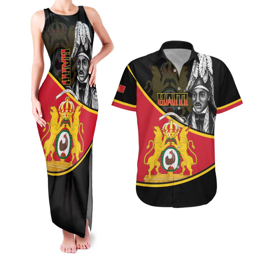 First Empire Of Haiti 1804-1806 Couples Matching Tank Maxi Dress and Hawaiian Shirt Jean-Jacques Dessalines Liberte ou la Mort!