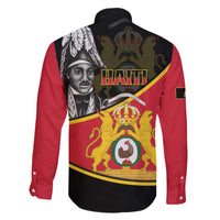 First Empire Of Haiti 1804-1806 Family Matching Off The Shoulder Long Sleeve Dress and Hawaiian Shirt Jean-Jacques Dessalines Liberte ou la Mort!