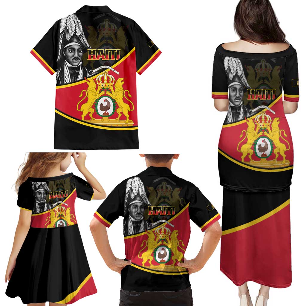 First Empire Of Haiti 1804-1806 Family Matching Puletasi and Hawaiian Shirt Jean-Jacques Dessalines Liberte ou la Mort!