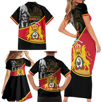 First Empire Of Haiti 1804-1806 Family Matching Short Sleeve Bodycon Dress and Hawaiian Shirt Jean-Jacques Dessalines Liberte ou la Mort!